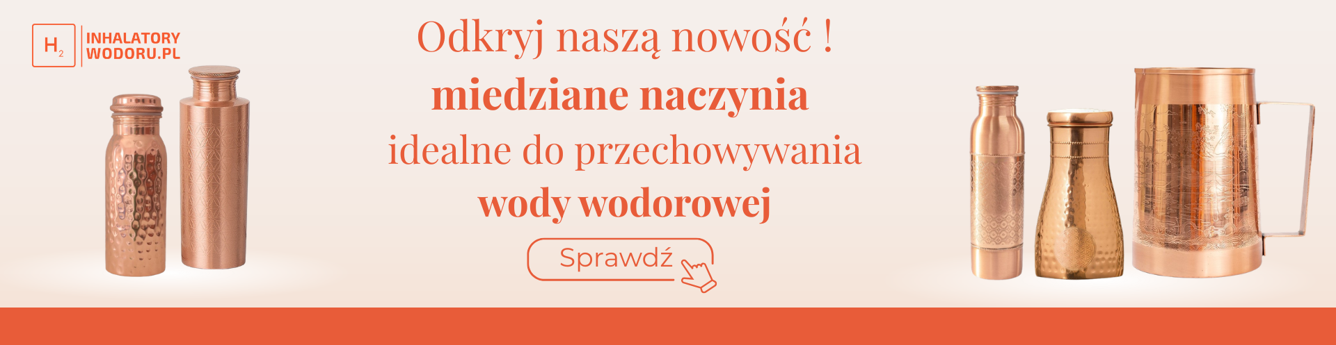 Baner naczynia miedziane